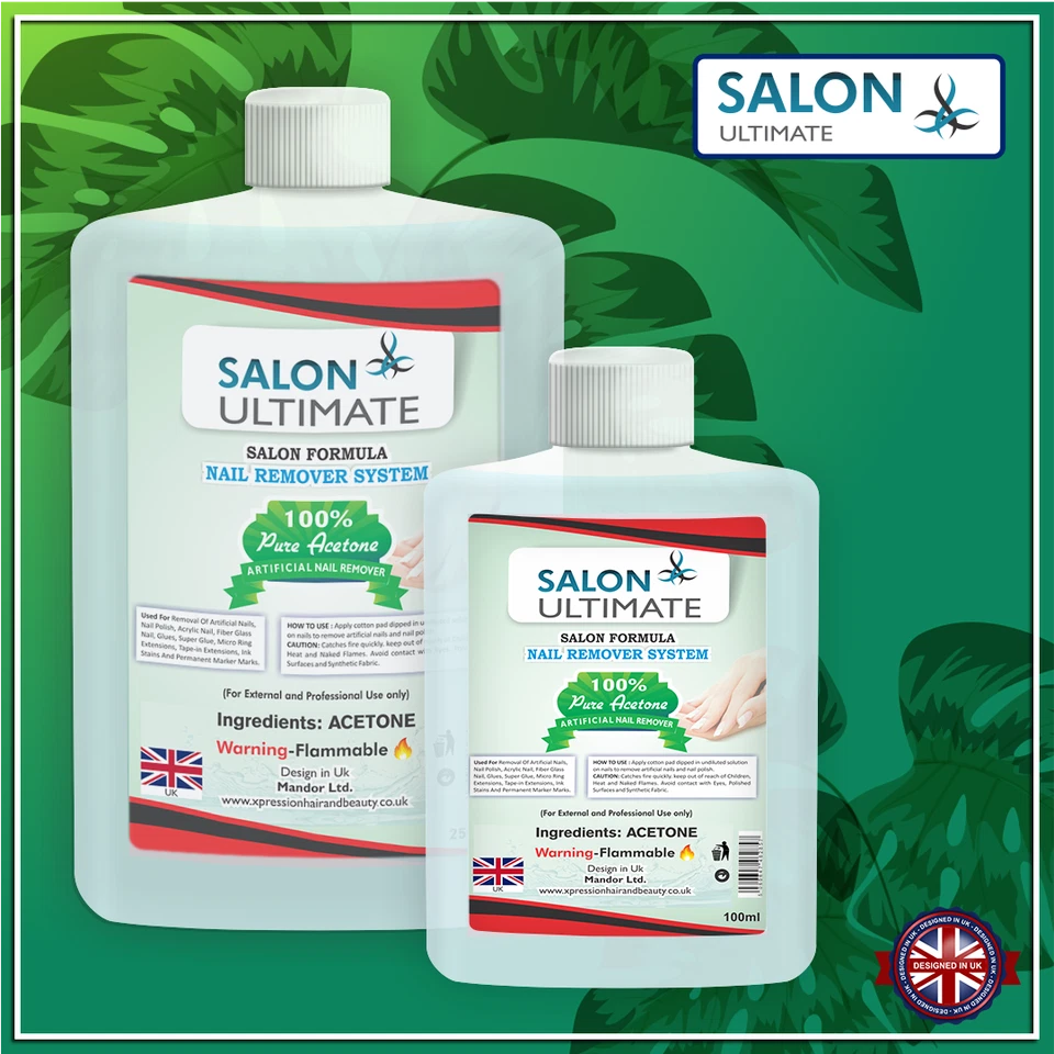 Aceton Pure Acryl Nagelentferner Nagellackentferner 99,8% 100ml-250ml - Bild 1 von 1