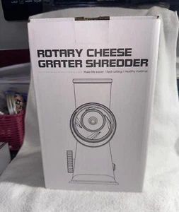 Rotary Cheese Grater Shredder 5-in-1 Tumbling Box Mandoline Vegetable Julienn... - Picture 1 of 3