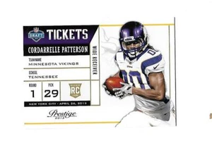 2013 PRESTIGE NFL Draft Tickets CORDARRELLE PATTERSON RC (Vikings) - Picture 1 of 1