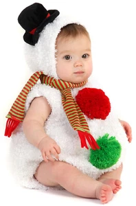 Brand New Plush Outfit Adorable Christmas Snowman Infant Costume - Picture 1 of 1