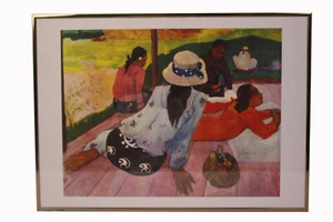 Impresión artística en el marco Paul Gauguin Die Mittagsonsruhe 70,5 x 50,5 cm imagen arte - Imagen 1 de 4