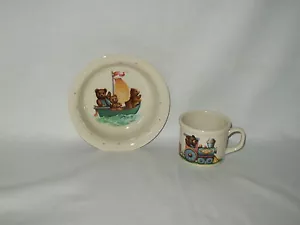 Set alimentazione ciotola e tazza LENOX USA Cina ORSI modello collezione cimelio con etichetta - Foto 1 di 5