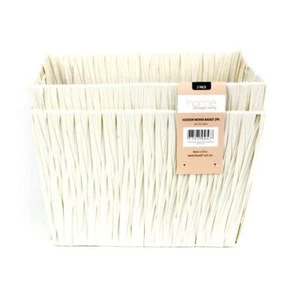 Hudson Storage Basket White - Set of 2 - Picture 1 of 5