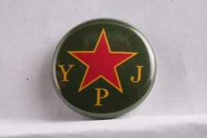 Rojava Womens Protection Unit Democratic Union Party 1" badge pin button YPJ YPG - Picture 1 of 1