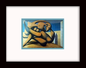 PICASSO - 'Figures by the Sea' • Custom Framed Art Print - Picture 1 of 1
