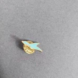 Türkis Vogel Silhouette Revers Hut Jacke Pin  - Bild 1 von 2