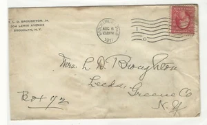 Usa: 1911; Cover circulated brooklyn New york. US099/ - Picture 1 of 1