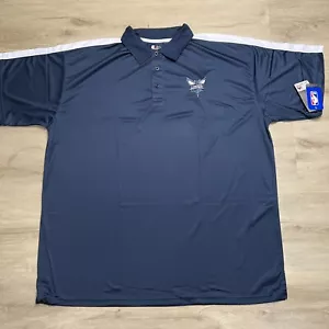 Charlotte Hornets Majestic Polo Short Sleeve Mens Size 3XLT NWT - Picture 1 of 5