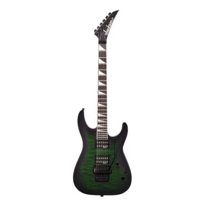 Jackson JS32Q DKA Dinky Arch Top Guitar Shredder (Transparent Green Burst) - Image 1 of 4