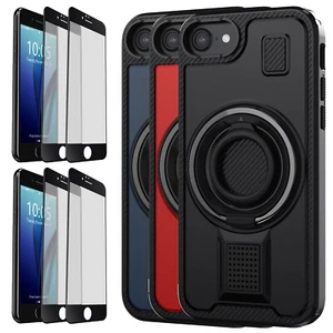 Funda protectora resistente para teléfono iPhone 6/6s con soporte/vidrio templado - Imagen 1 de 31