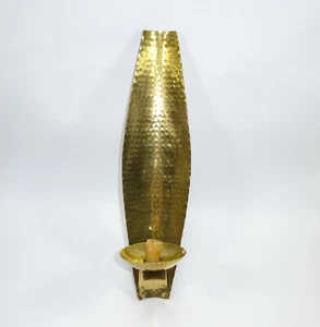 Große Wandleuchte Kerzenhalter handgehämmert VEB Kunstschmiede Neuruppin - Picture 1 of 11