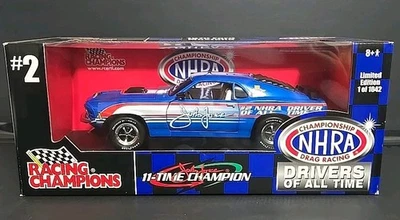 Autografiado 1/18 Racing Champions 11X Campeón John Force #2 NHRA Driver Foto 1 de 4