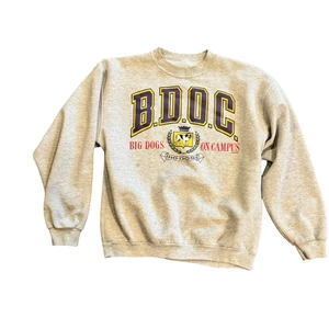 Sudadera vintage años 90 Big Dog on Campus cuello redondo talla XL - Imagen 1 de 6