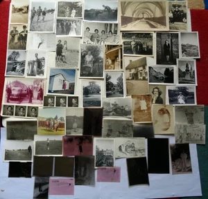 JOB LOT! 59 VINTAGE PHOTOS: 1910s On FAMILY: BEXHILL: NEWPORT WALES: ARCACHON - Foto 1 di 16
