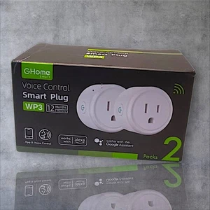 GHome Smart Mini Plug Home, 2 Pack WiFi Outlet Voice Control. (DR) - Picture 1 of 4