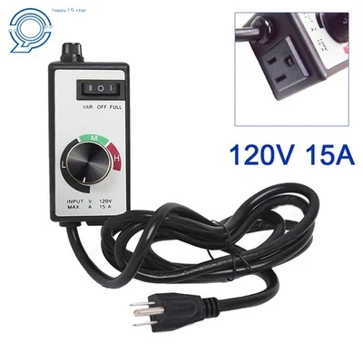 Universal Speed Controller Router Fan Variable Electric Motor Rheostat AC 120V - Image 1 of 4