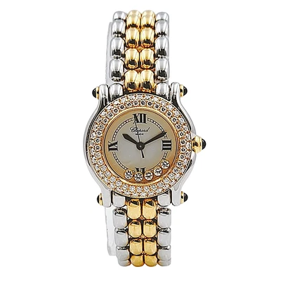 Reloj Chopard 26mm Happy Sport Oro 18K/Acero con Bisel Diamante. (27/8251-23) Foto 1 de 4