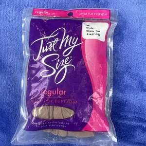 Just My Size Leggs Pantyhose Size 4X Nude Sheer To Toe - Picture 1 of 3
