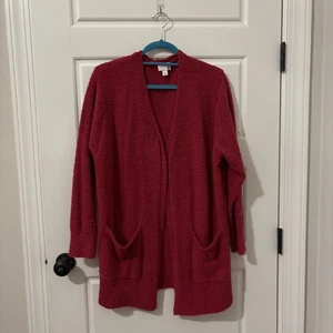 Lularoe Peyton Open Front Cardigan Retail $60 -  Large Pink - Item843 - Picture 1 of 5