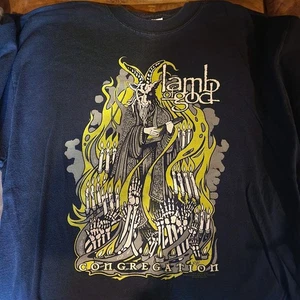Lamb Of God Congregation Fan club T-shirt Black Size Men XL Original Metal - Picture 1 of 1