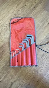 Snap-On Tools Standard SAE 10 pcs.  Allen Wrench Hex Key Set W/ bag, # part C-67 - Picture 1 of 7