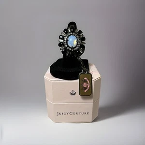 JUICY COUTURE JC CZ Pave Opal Vintage Cocktail Statement adjustable size - Picture 1 of 12