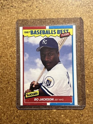 Fleer Baseballs 1987 Best Sluggers caja parte inferior tarjeta cortada a mano # M4 Bo Jackson radiocontrol Foto 1 de 2