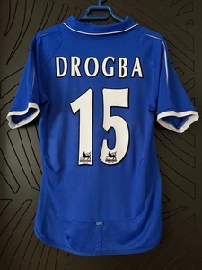 Didier Drogba #15 Jersey Chelsea FC Football Shirt Umbro S Trikot Blue Soccer - Picture 1 of 4