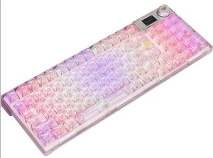 AULA F98 PRO Wireless Mechanical Keyboard Clear Color Used - Picture 1 of 12