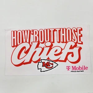OFFICIAL KC CHIEFS HOW 'BOUT THOSE RALLY TOWEL ARROWHEAD STADIUM EXCLUSIVE 10x18 - Picture 1 of 4