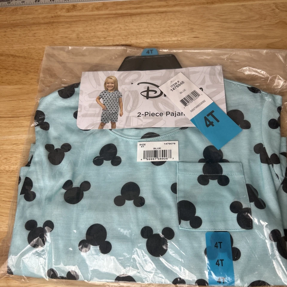 Disney Minnie Mouse Girls Toddler 2-Piece Pajama Shorts Set Purple Size 4 T
