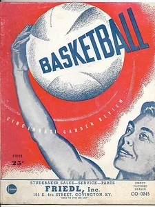 1949 1st year NBA Olympians Program Fab 5 Kentucky @Cincinnati Preseason RARE! - Picture 1 of 6