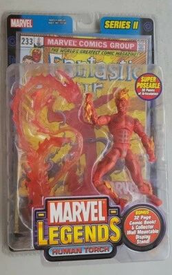 NUEVA FIGURA DE ACCIÓN TOYBIZ ANTORCHA HUMANA MARVEL LEGENDS SERIE II ¡FANTÁSTICA 4! S4 Foto 1 de 2