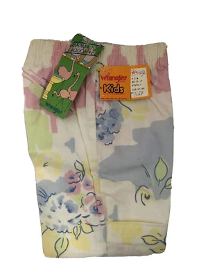 Pantalones vintage Wrangler jóvenes niñas talla 5-6 pastel deadstock nuevos con etiquetas hechos en EE. UU. 🌴 Foto 1 de 4