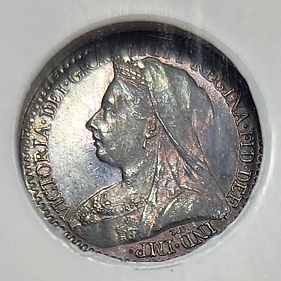 Silver 1896 Great Britain Maundy Penny | NGC MS63 - Image 1 of 3