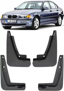 Genuine Splash Guards Mud Flaps FOR 1998-2005 BMW 3 Series E46 Sedan Coupe Wagon - Picture 1 of 14