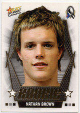 2007 AFL CHAMPIONS (2006) DRAFT ROOKIE - DR10 Nathan BROWN (COLLINGWOOD)
