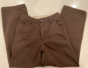 GAP KIDS OLIVE TWILL COTTON ADJUSTABLE DRESS BOYS PANTS SZ 7 MINT PREOWNED - Picture 1 of 6