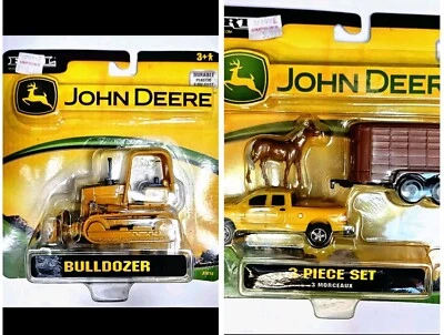 2006 1/64 John Deere Bulldozer And 2006 3 Piece Horse Trailer #37014 & #37290 - Image 1 of 4