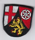 Touch Fastener Rheinland Pfalz Coat of Arms Patch, Germany