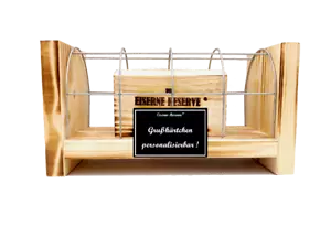 Eiserne Reserve ® Gitterbox Personalisierbar Geldgeschenk - Geschenkidee Namen - Bild 1 von 8
