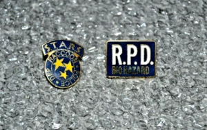 2 x Pins BioHazard - Oficial Capcom 2000 Tokyo Marui Exclusivo Resident Evil 2 - Imagen 1 de 2