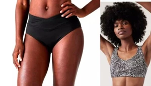 Athleta L Bikini Swimsuit Set CROSSOVER Bottom | Bondi Bra Cup Top 38 DD - Picture 1 of 6