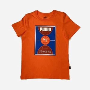 Puma Basket Court boy's t-shirt - Orange - Picture 1 of 2