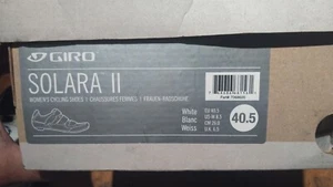 Zapatos de ciclismo de carretera GIRO Solara blancos para mujer, talla US 8,5 NUEVOS - Imagen 1 de 2