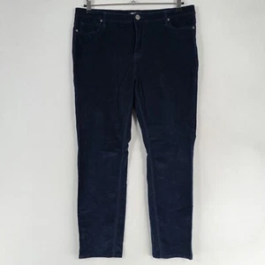 Pantalones Buffalo David Bitton para mujer 16/36 azul marino Supreme tiro medio ajustados elásticos - Imagen 1 de 9