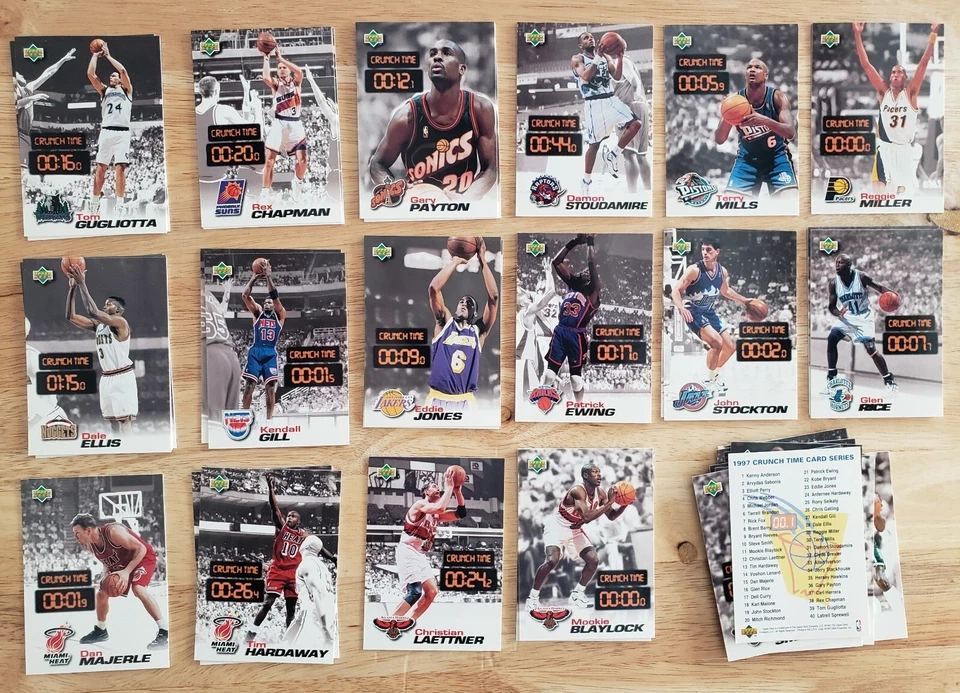 1997 Upper Deck Basketball Crunch Time Complete Your Set or Pick your Favorites - Image 1 of 1