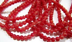 Natural Ruby Chalcedony Rondelle Plain Smooth Beads 4-5mm Strand 16 inches long.