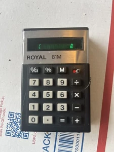 ROYAL LED Electronic Calculator Model 81M Japan Working - Bild 1 von 5