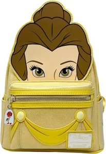 Disney Loungefly Die Schöne und das Biest Belle Cosplay Glitzer Rucksack Handtasche Neu - Bild 1 von 5